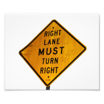 Right Lane Sign Photo
