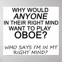 Right Mind Oboe Posters