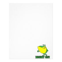 right on thumbs up froggy letterhead design