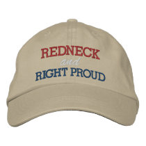 Right Proud Redneck Embroidered Baseball Caps