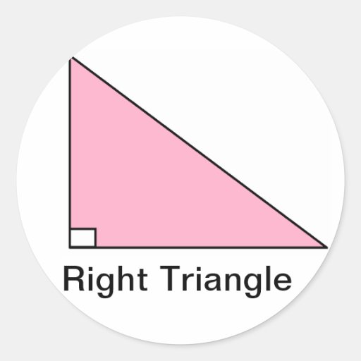 Right Triangle Sticker