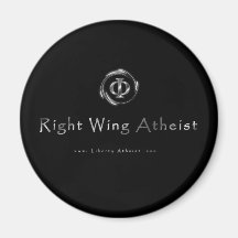 Right Wing Atheist Fridge Magnet