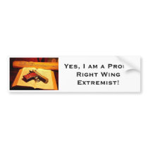 Right Wing Extremist Bumper Sticker