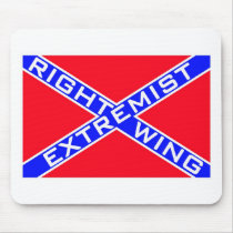 right wing extremist right-wing confederate mouse mat