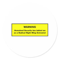 Right Wing Extremist Sticker