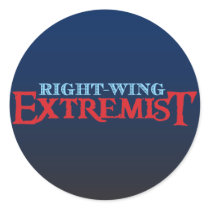 Right-Wing Extremist Round Sticker