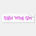 Right Wing Girl Bumper Stickers
