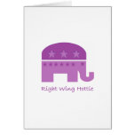 Right Wing Hottie T-shirt and gift design Greeting Card