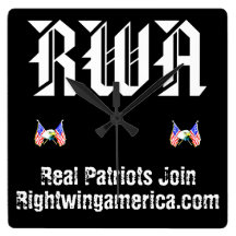 Rightwingamerica.com Square Wallclocks