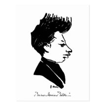 Rilke Caricature Post Card