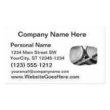 Rims Lug Nut Drumstick Toms Square Business Card Template