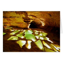 Rimstone Formation in Caves Greeting Cards