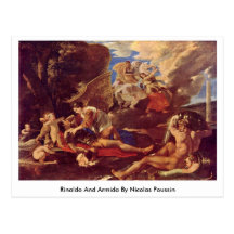 Rinaldo And Armida By Nicolas Poussin Postcards