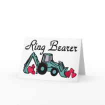 Ring Bearer Backhoe Card