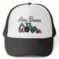 Ring Bearer Backhoe Trucker Hats