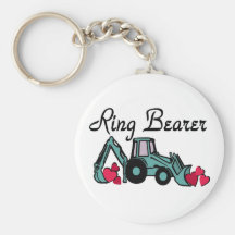 Ring Bearer Backhoe Keychain