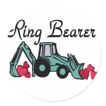 Ring Bearer Backhoe Sticker