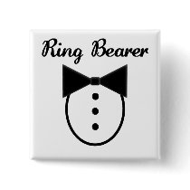 Ring Bearer Pinback Buttons