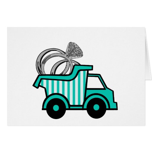 Ring Bearer Dump Truck Cards