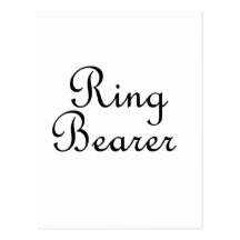 Ring Bearer Post Card