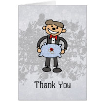 Ring Bearer Thank you  Wedding Attendant Greeting Card