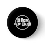 Ring Bearer White on Black Pinback Buttons