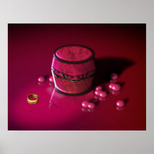 Ring Box in Rose Poster