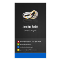 Ring Design Jeweler Jeweller Jewelry Jewellery Business Cards