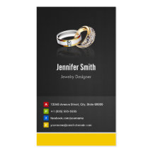 Ring Design Jeweler Jeweller Jewelry Jewellery Business Card