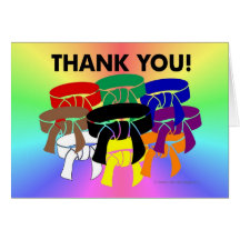Ring of Belts Thank You Cards