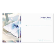Ring Pillow Seating Card Business Card