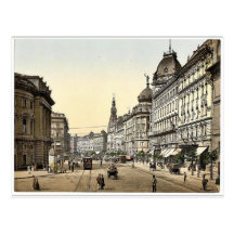 Ring Street, Budapest, Hungary, Austro-Hungary rar Post Card