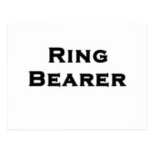 ringbearer boy postcard