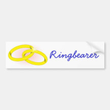 Ringbearer Bumper Stickers