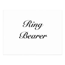ringbearer girly post cards