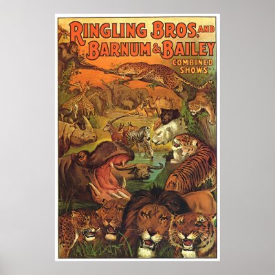 Ringling Bros and Barnum & Bailey Combined Shows Print by omalley1