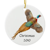 Ringneck Pheasant Customizable Ornament