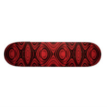Rings and Ripples Red Skateboard