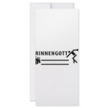 Rinnengott Kegeln icon Rack Card Template