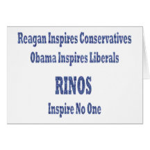 Rinos Inspire No One Greeting Cards
