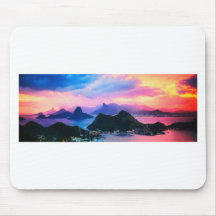 Rio de Janeiro at dusk Mouse Pads