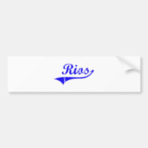 Rios Surname Classic Style Bumper Stickers