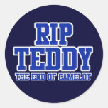 RIP Ted Kennedy Round Sticker