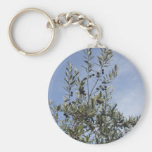 Ripe Olives Against A Blue Sky Keychains