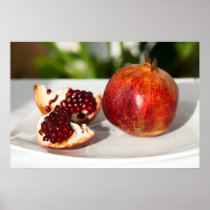Ripe pomegranate poster