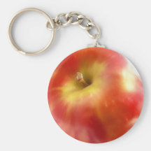 Ripe Red Apple Keychains