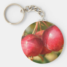 Ripe Red Crabapples Keychain