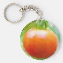 Ripe Red Heirloom Tomato Key Chain