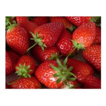 Ripe Strawberries Postcards