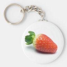 Ripe strawberry keychains